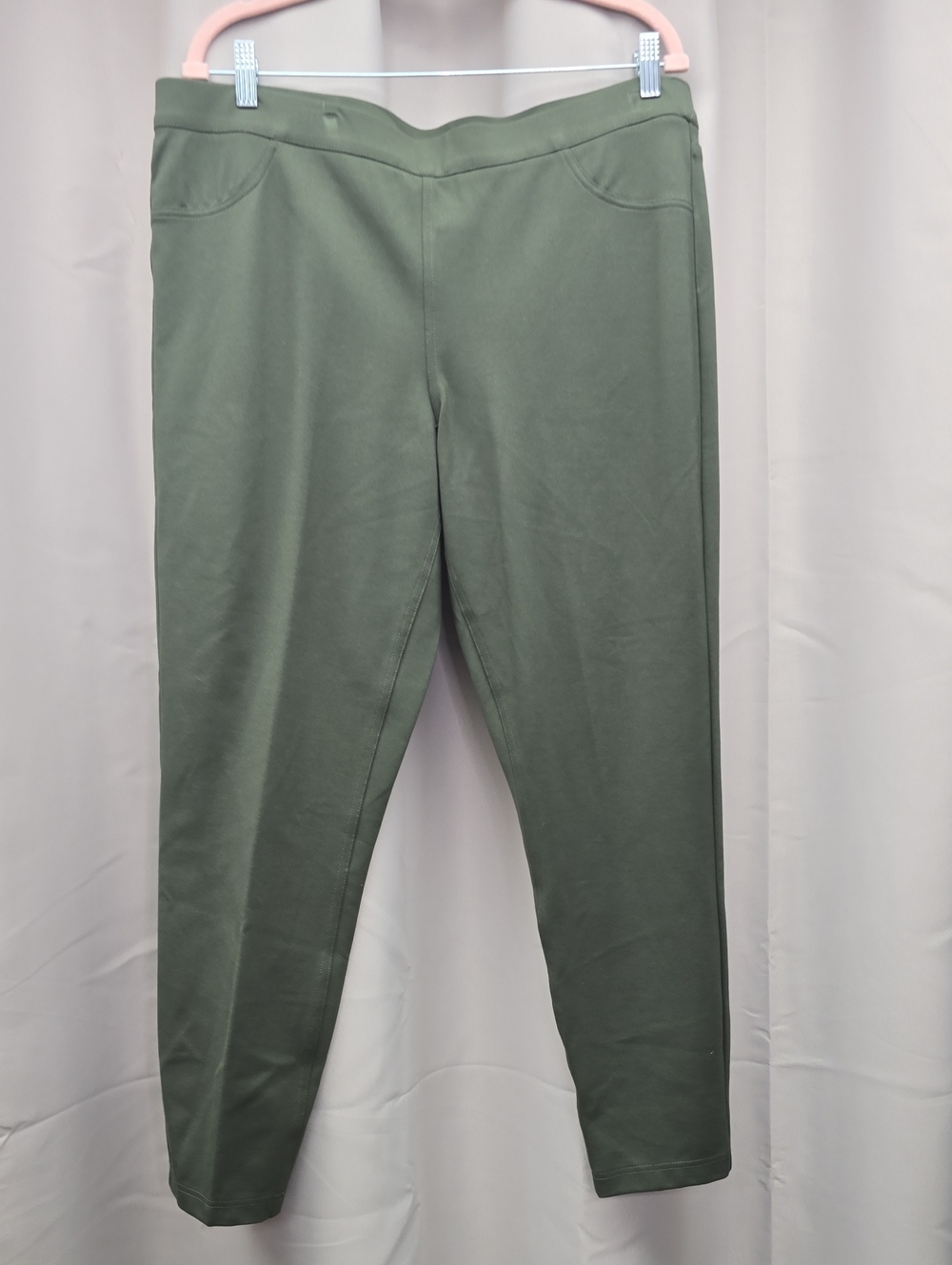 Zac & Rachel Olive Green Pull-On Leggings